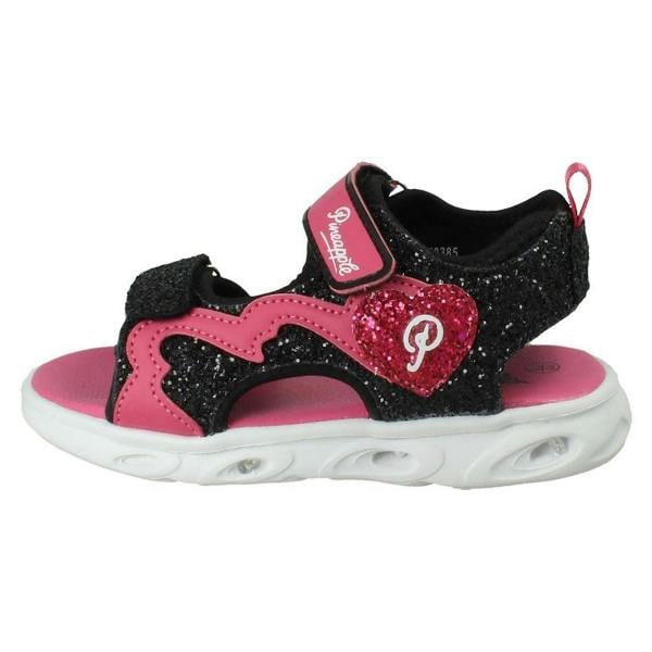 Pineapple Girls Pineapple Dual Strap Light Up Sandals H0385