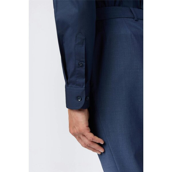 Limehaus Slim Fit Navy Stretch Shirt