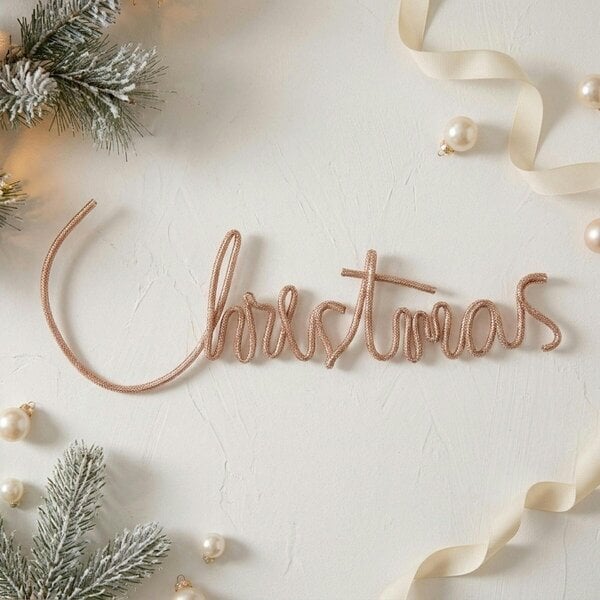 Garden Greatness Script Diamante Christmas Sign