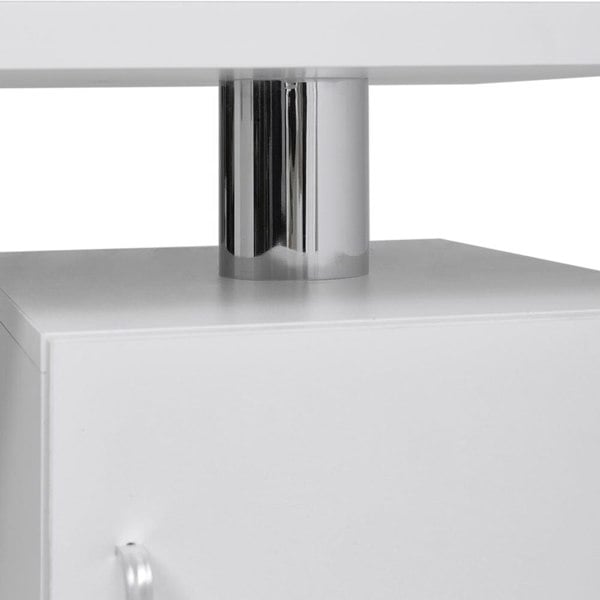 120cm White Manicure Table Salon Station with Storage Dressing Tables Living and Home