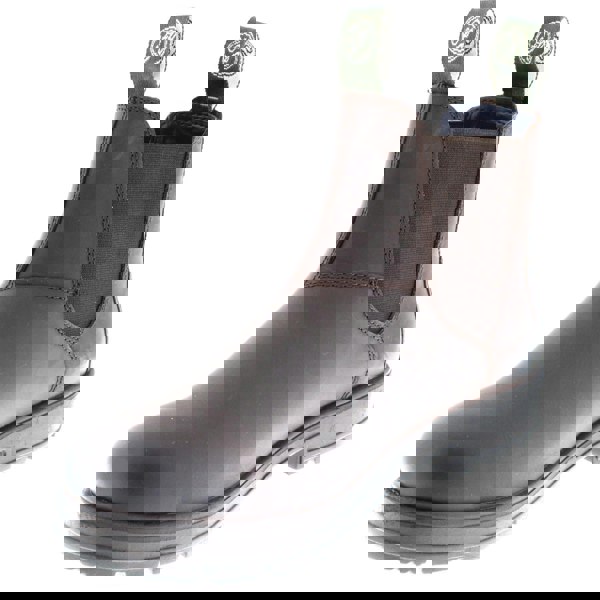 Frank James Braunton Greasy Brown Mens Chelsea Pull On Boots