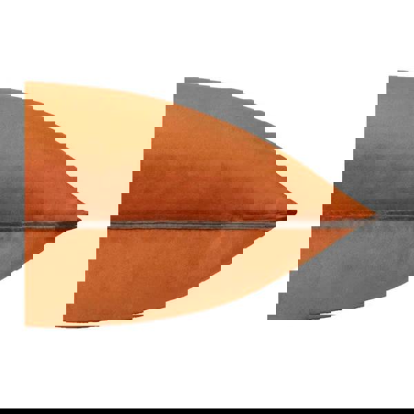 Furn Meridian Velvet Cushion Cover - Pumpkin/Mocha - 