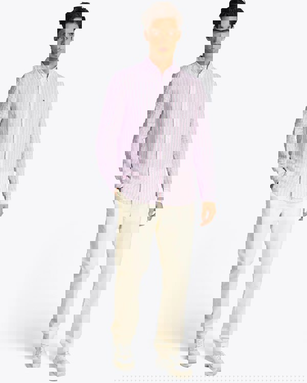 Tommy Hilfiger Tommy Hilfiger Lined Essential Long Sleeve Striped Mens Shirt