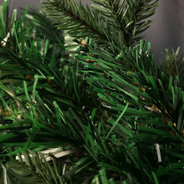 Samuel Alexander 1.8m Plain Green Christmas Garland with 164 Tips and 50 Warm White LED Lights
