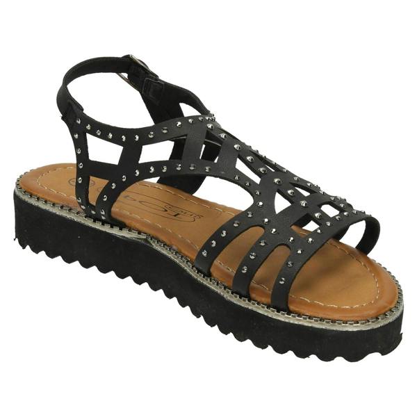 Spot On Girls Spot On Low Cut Out Upper Sandal