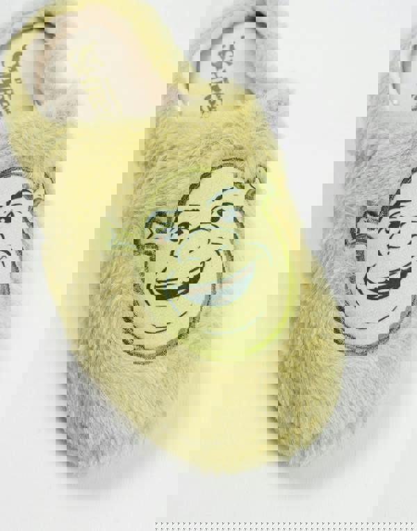 Shrek Unisex Green Character Face Mule Slippers