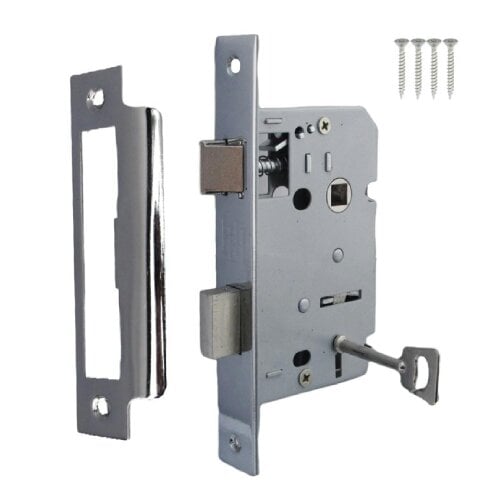 EDH Door Hardware 3 Lever Sash Lock – Mortice Door Lock - Multiple Finishes - Polished Chrome