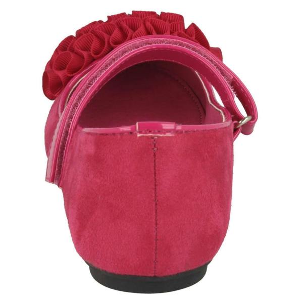 Spot On Girls Spot On Frill Trim Ballerinas H2448