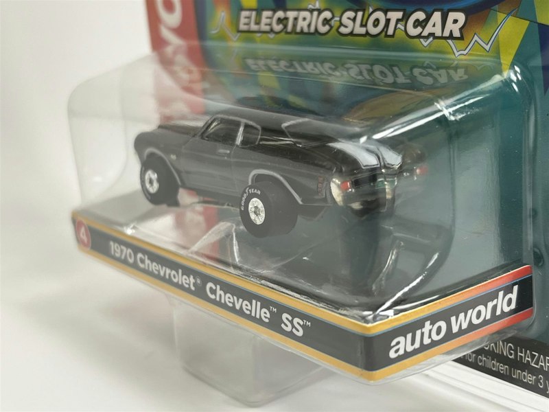 Auto World Slot Cars 1970 Chevrolet Chevelle SS Grey Thunderjet Ultra G HO Slot Car SC377-4