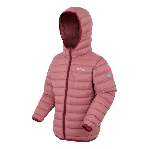 Regatta Kids Marizion Hooded Padded Jacket - Dusty Rose/Dark Pimento