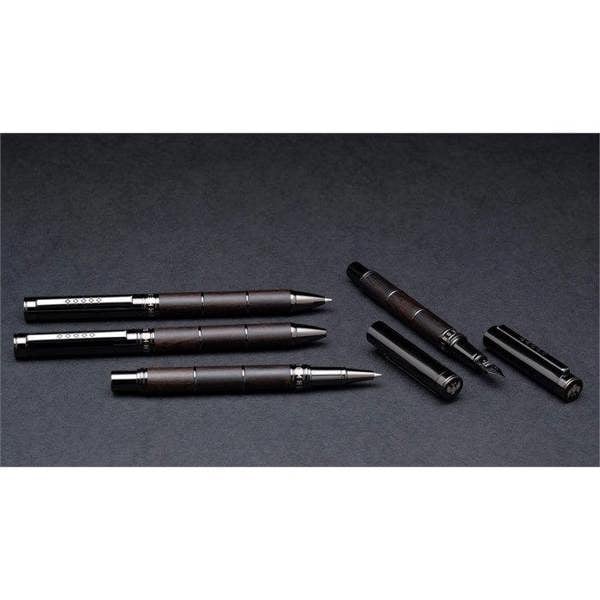 Tom Hessin Revolution Collection Charcoal Mechanical Pencil with Wooden Barrel & Gunmetal Trim