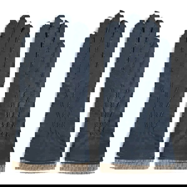 Infinity Leather Men’s Genuine Leather Wool Lined Ribbed Knit Cuff Gloves