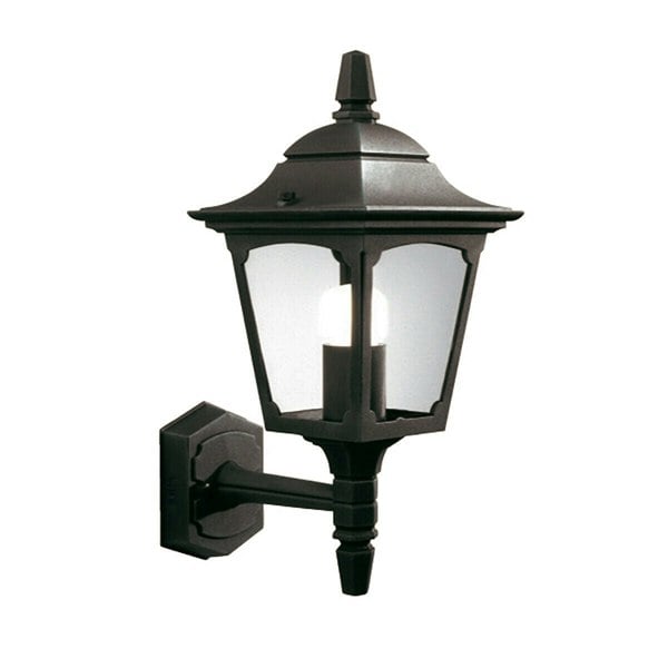 Outdoor IP44 Wall Light Sconce Black LED E27 100W Bulb External d00313 Loops