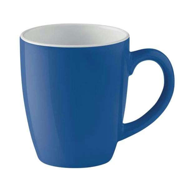 MidOcean Trent Coloured Ceramic Mug - Royal Blue/White - 