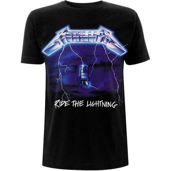 Metallica Unisex Adult Ride The Lightning Tracks T-Shirt - Black