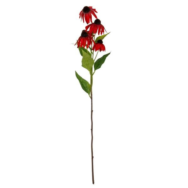 Wyld Haus Set of 3 Artificial Flowers Red Echinacea Sprays