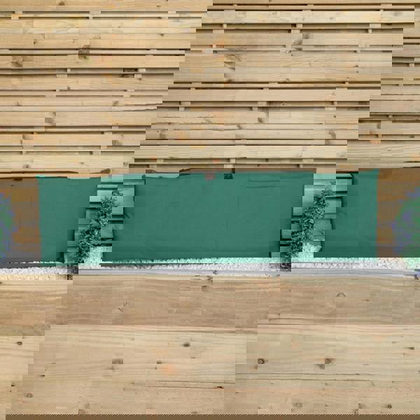 Samuel Alexander 99 x 20 x 5cm Cushion Back for 2 Seater Wooden Garden Bench in Green