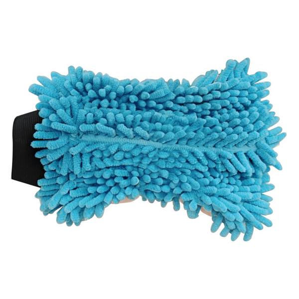 Groundsman Microfibre 2 in 1 Wash Mitt - Blue - 