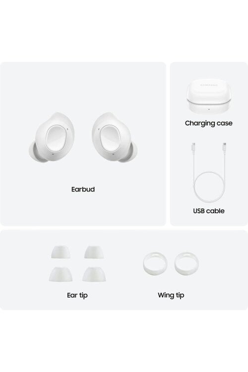 Samsung Wireless In-Ear Earbuds ANC Touch Controls with Charging Case – White