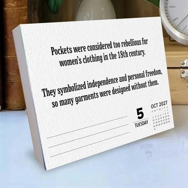 Today I Learned Desk Calendar 2027, Desk Calendars, Day To View, Humour, Gift