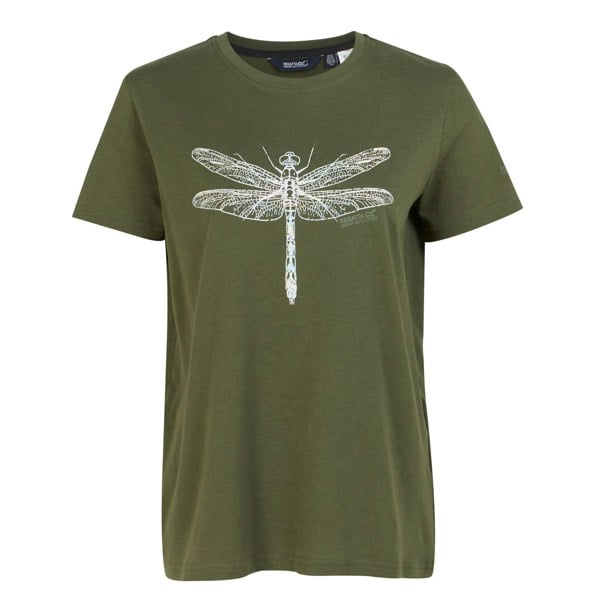 Regatta Womens/Ladies Filandra IX Dragonfly T-Shirt - Dark Khaki