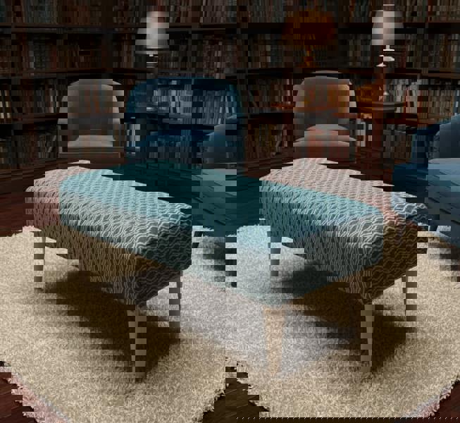 Premium UK handmade pattern fabric ottoman footstool pouffe - ISTOOLS