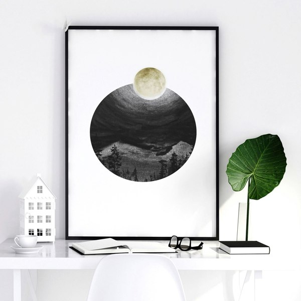 Office wall graphics | set of 3 Scandinavian wall art prints