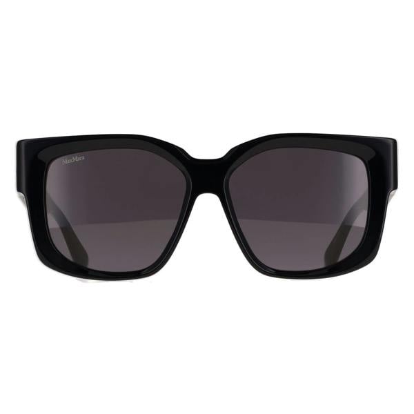 Max Mara Sunglasses MM0145 Glimpse 7 01A Black Smoke Grey