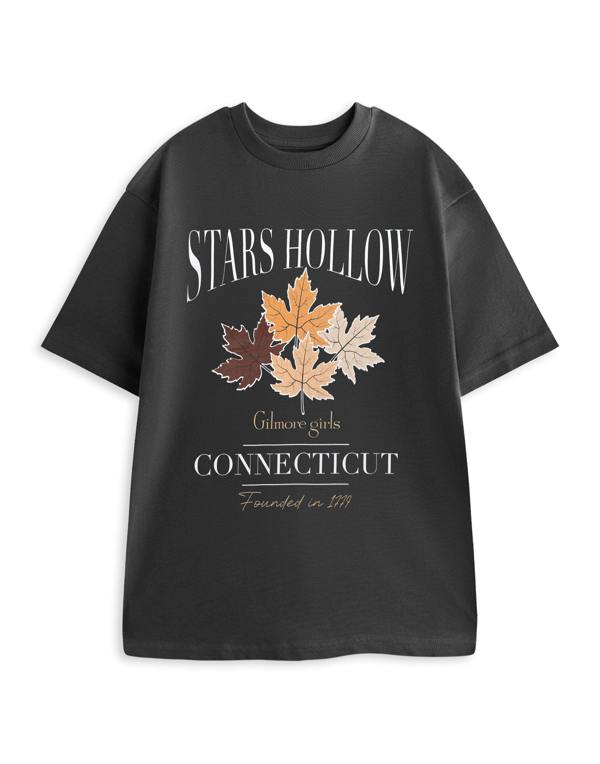 Gilmore Girls Womens Grey Connecticut Short Sleeved T-Shirt