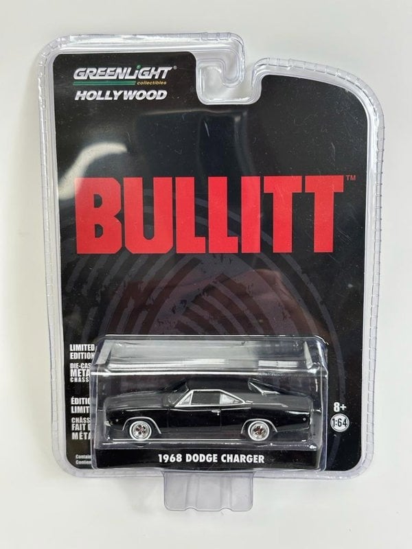 Greenlight Bullitt 1968 Dodge Charger Black 1:64 Scale 44741