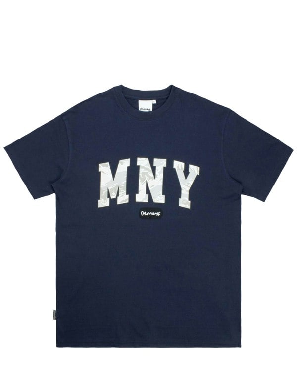 Money Camo Fill Tee - Navy