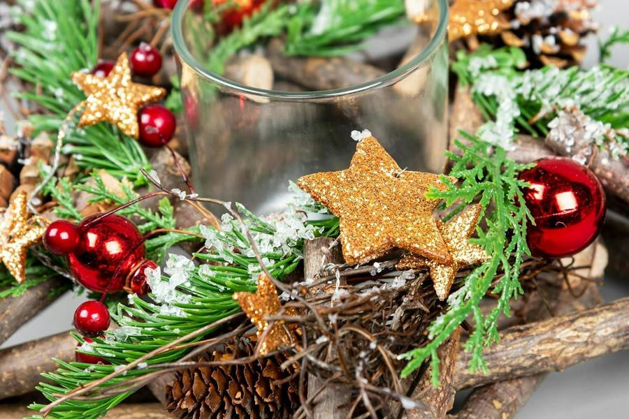 22cm Twig Star Candle Holder with Removable Glass Jar for Rustic Seasonal Styling image 3