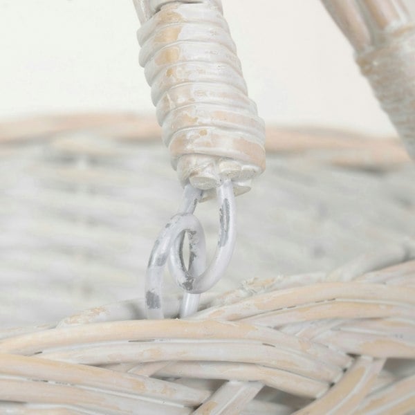 wing Handle Wicker Shopping Basket