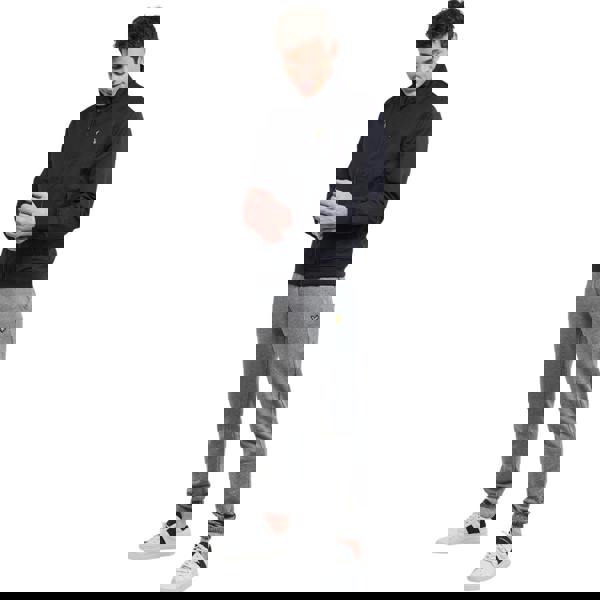 Lyle & Scott Mesh Backd Funnel Neck Jkt Navy Blue XS