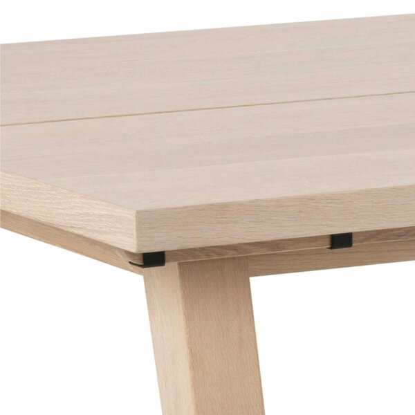 Wyld Haus Jyvaskyla 286cm 8 Seater White Oak Wood Rectangle Extendable Dining Table