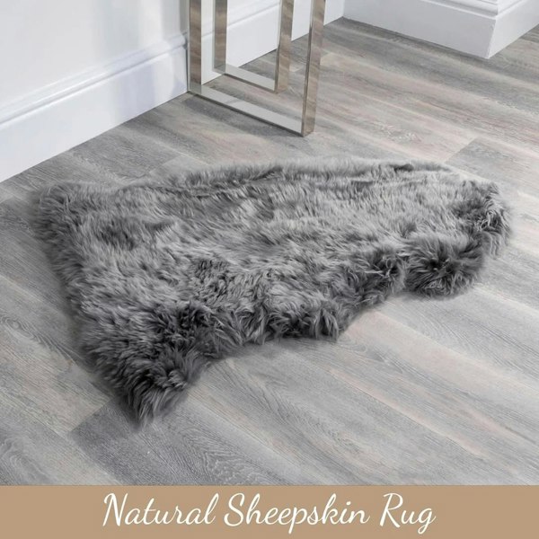 Infinity Leather Genuine Sheepskin Real Natural Wool Area Rug