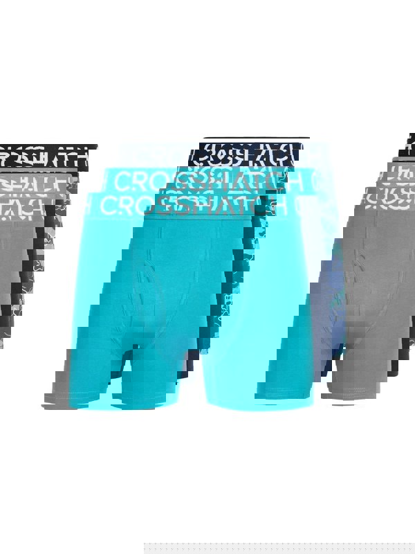 Crosshatch Lynol Boxers 3pk Teal