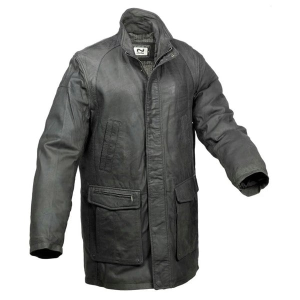 Eastern Counties Leather Mens Leather Mid Length Jacket - Charcoal