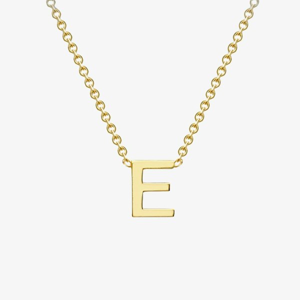 T. H. Baker 9ct Yellow Gold Mini Initial E Necklace 01.19.0154