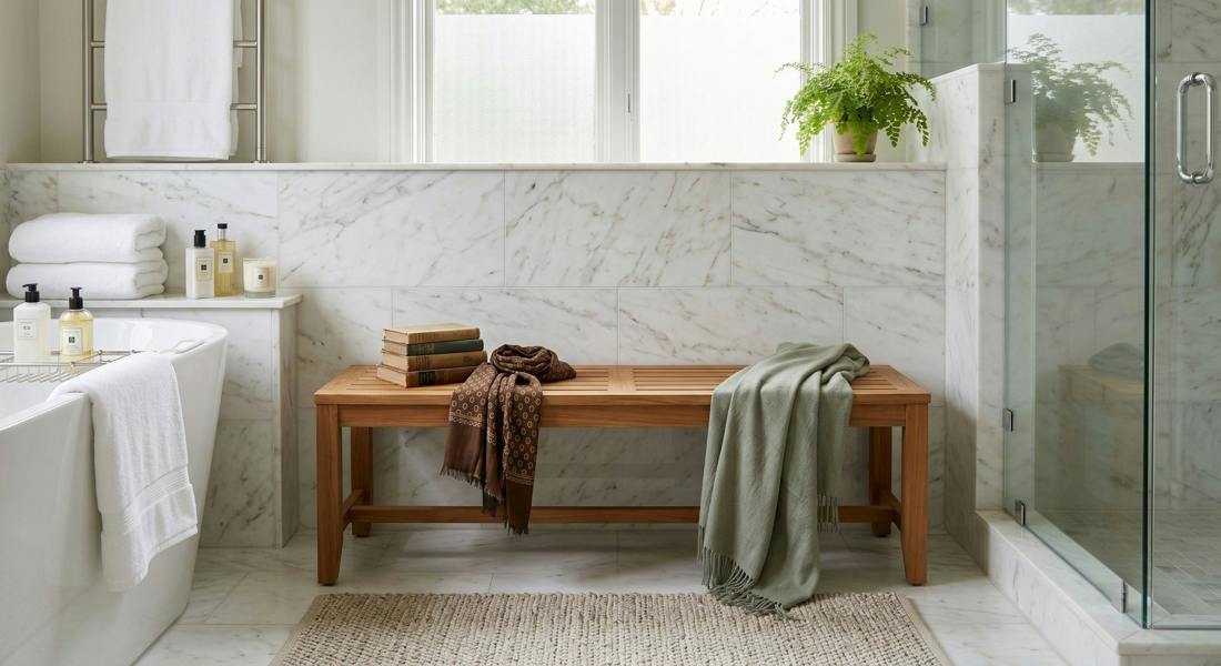 Samuel Alexander Coniston 2 Seater FSC Wooden Indoor Bench Stool