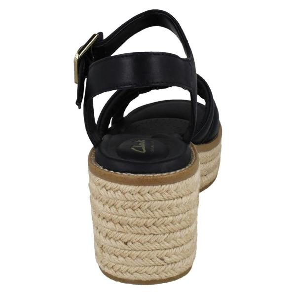 Clarks Ladies Clarks Platform Wedge Sandals Coledale Strap