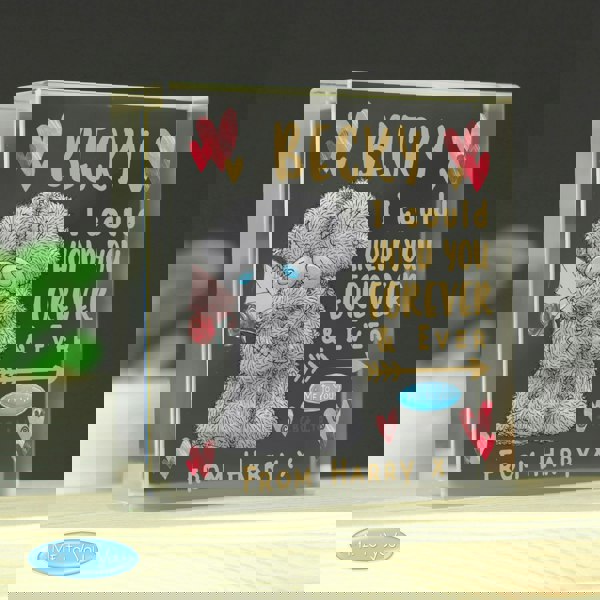 Personalised Memento Company Personalised Me To You Hold You Forever Crystal Token