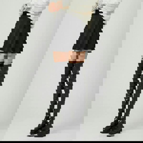 VIVA Dakota: Womens Black Over The Knee High Flat Riding Boots