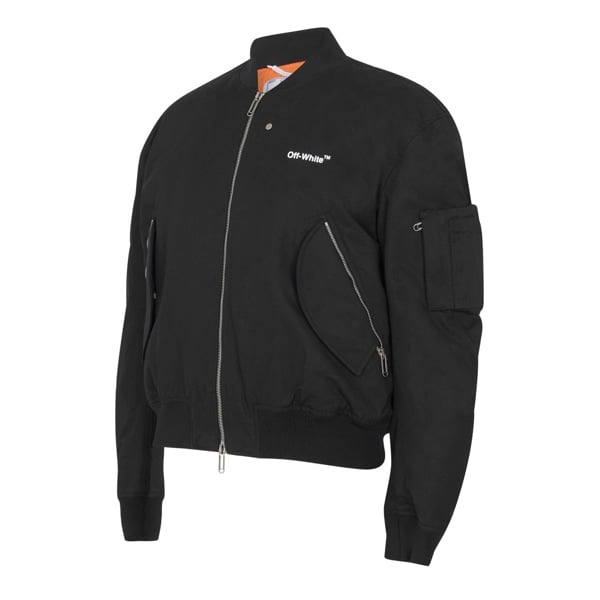 Off-White Diag Tab Bomber Jacket - Black