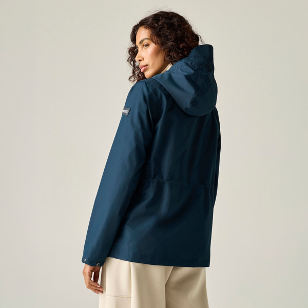 Regatta Womens Bayletta Grid Distress Waterproof Jacket - Navy Blue