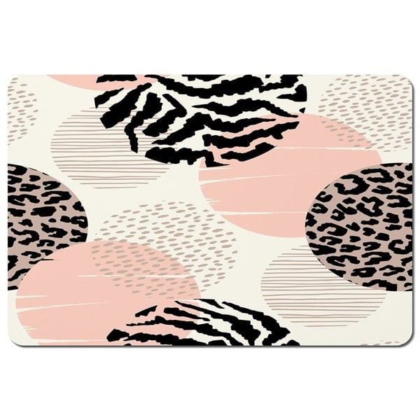 Benjamin Tate Design Abstract geometrics with animal print and circles (Placemat)