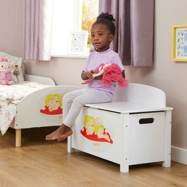 Liberty House Toys Kid’s Wooden Fairy Toy Box