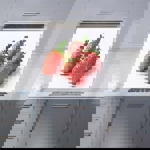 Warren Reed - Designer Cluster of Fresh Strawberries Kitchen Splashback