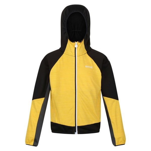 Regatta Boy's Prenton II Hooded Soft Shell Jacket - California Yellow/Black