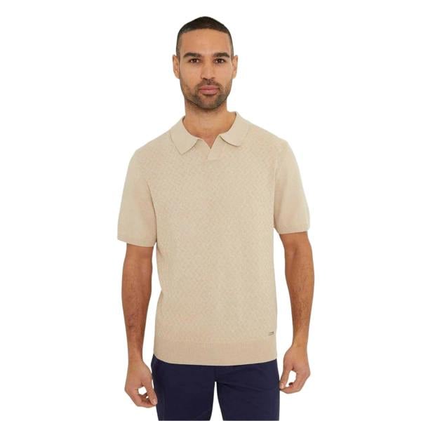 Ben Sherman Mens Sny Bank Polo Shirt - Beige - 